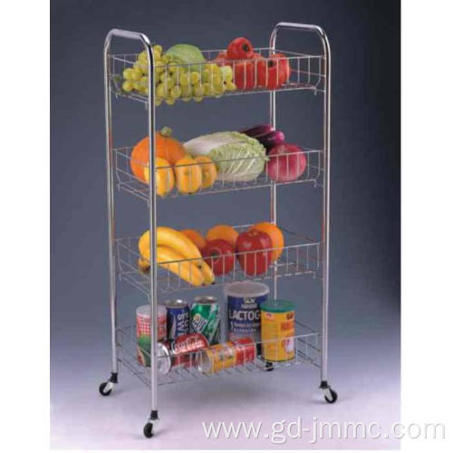 4-Tier Rolling Storage Rack